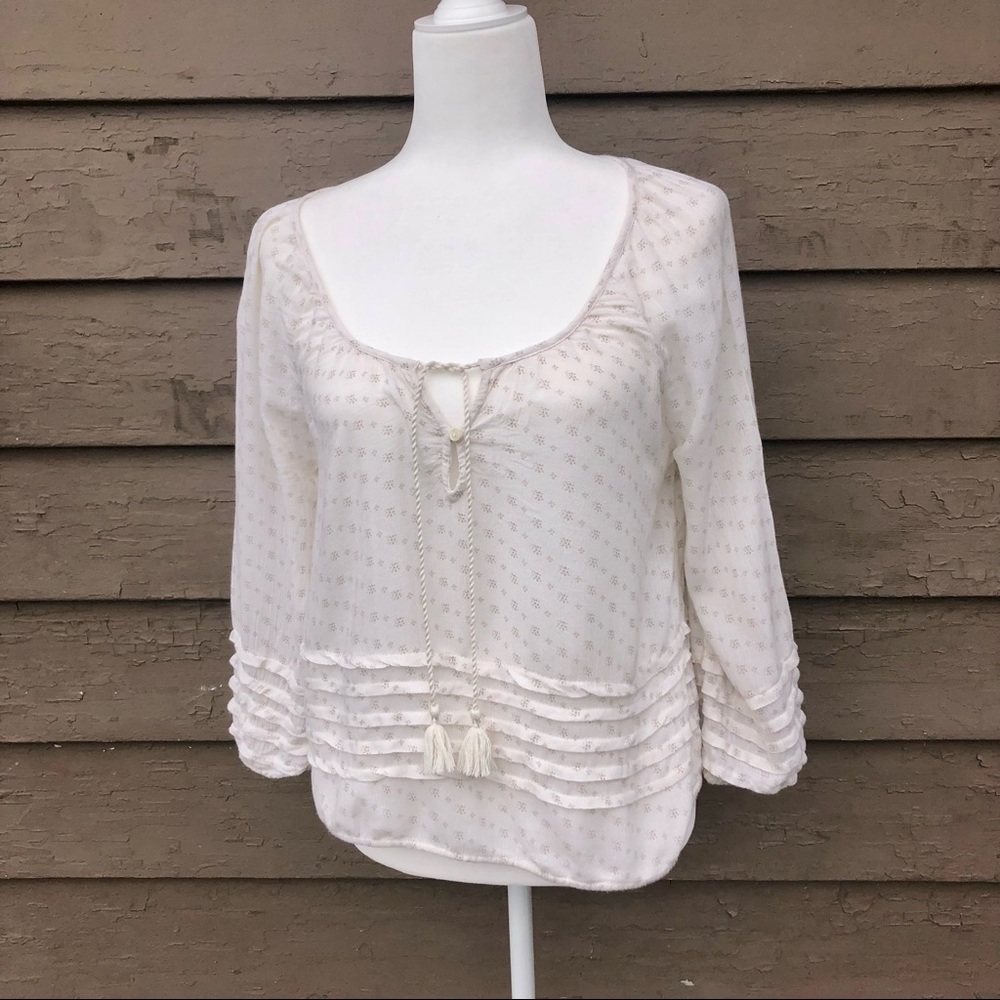 American Eagle boho peasant top!